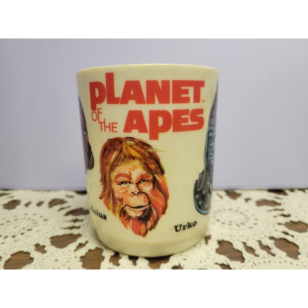 Vintage 1967 Planet Of The Apes Plastic Cup Mug by deka RARE